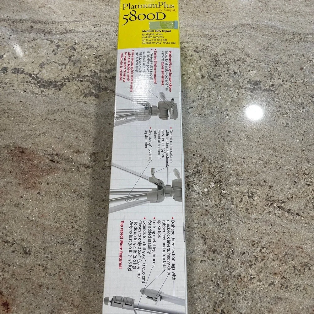 Sunpak Platinum Plus‎ 5800D Medium Weight Tripod